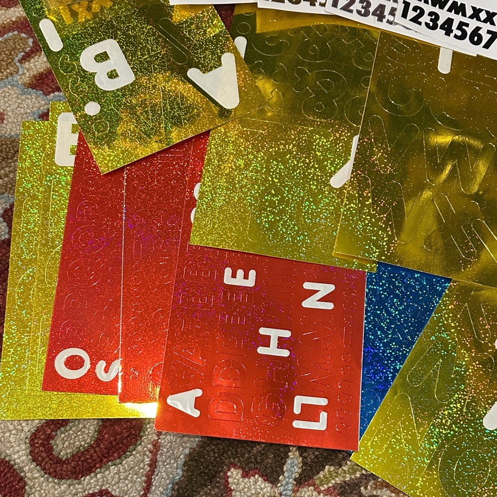Colorful Alphabet and miscellaneous Sticker Set - Picture 2 of 16